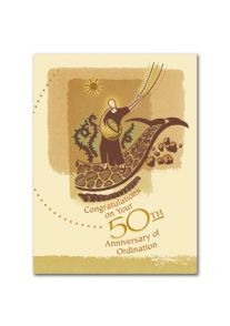 CONGRATULATIONS ON YOUR GOLDEN 50TH ANNIVERSARY CARD - main product image