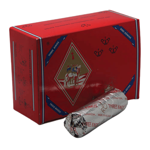 CHARCOAL 3 KINGS 40MM BOX OF 100
