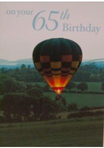 ON YOUR 65TH BIRTHDAY CARD - main product image