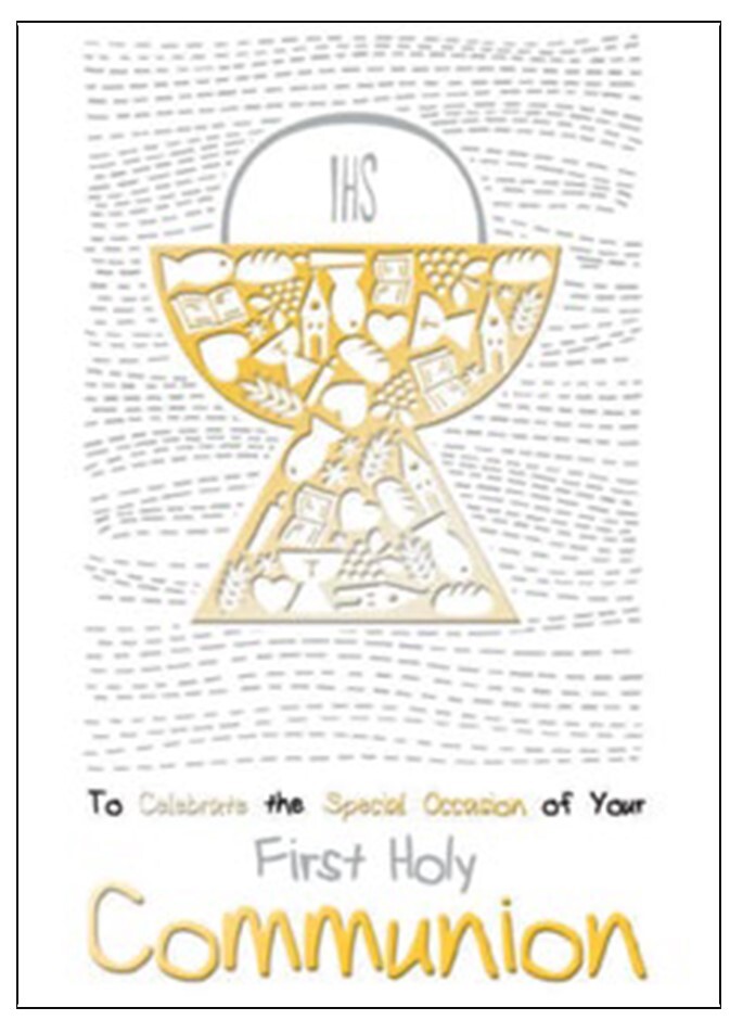 FIRST HOLY COMMUNION CARD CELEBRATE