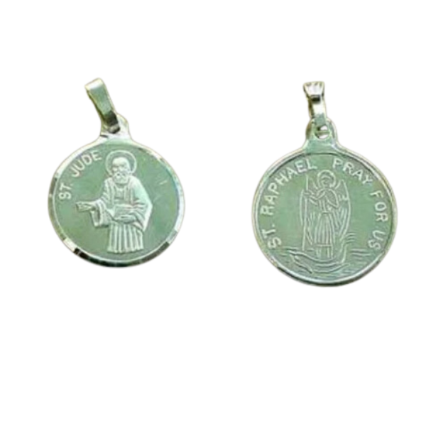 MEDAL ST JUDE / RAPHAEL FINE SILVER 16mm         - main product image