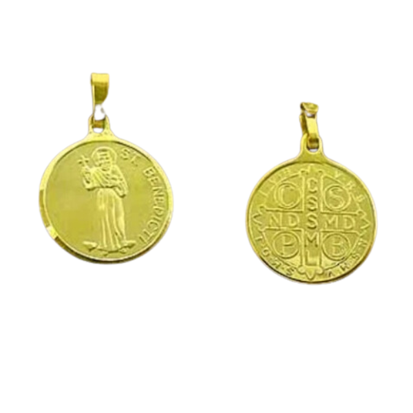 Medal ST Benedict 9CT Gold 16MM Online Christian Supplies Shop