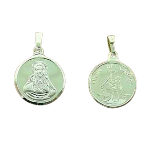 MEDAL SCAPULAR STERLING SILVER 16mm BOXED - main product image