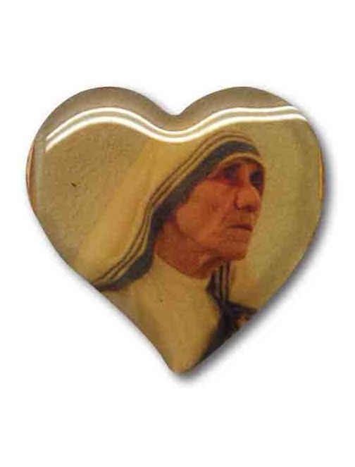 CAR PLAQUE MAGNET HEART Mother Teresa - main product image
