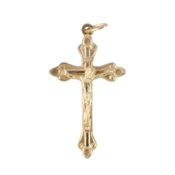 CRUCIFIX GOLD 30MM