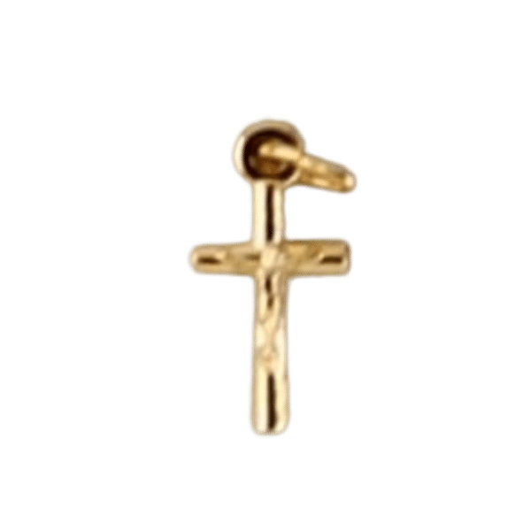 CRUCIFIX SMALL GOLD 15MM