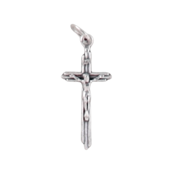 CRUCIFIX SILVER OXIDE 28MM                  - main product image