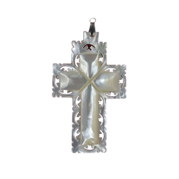 DECORATIVE CROSS 3CM MOTHER OF PEARL SINGLE  **Limited Stock** - main product image