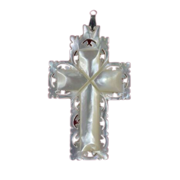 DECORATIVE CROSS 5CM MOTHER OF PEARL  **Limited Stock** - main product image