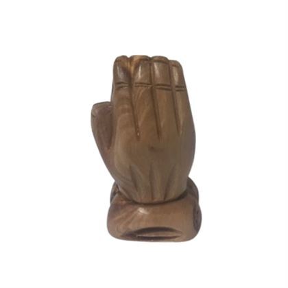 OLIVE WOOD PRAYING HANDS 9cm