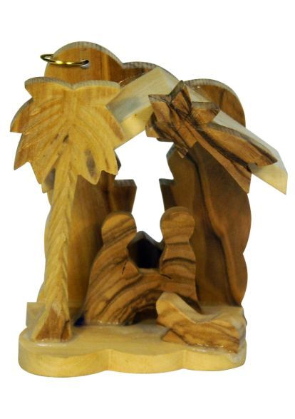 OLIVE WOOD PENDANT GROTTO 6CM - main product image