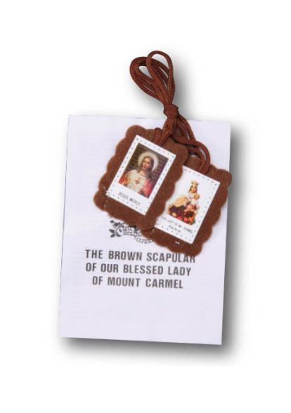 SCAPULAR BROWN WITH LEAFLET    - main product image