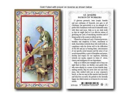 HOLY CARD SERIES 734 ST JOSEPH THE WORKER PK100