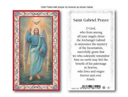 Large View HOLY CARD SERIES 734 ST GABRIEL PK100 - main product image