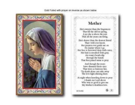 HOLY CARD SERIES 734 MOTHER PK100