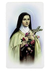 HOLY CARDS ALBA SERIES PKT OF 100 St Theresa **Limited Stock**
