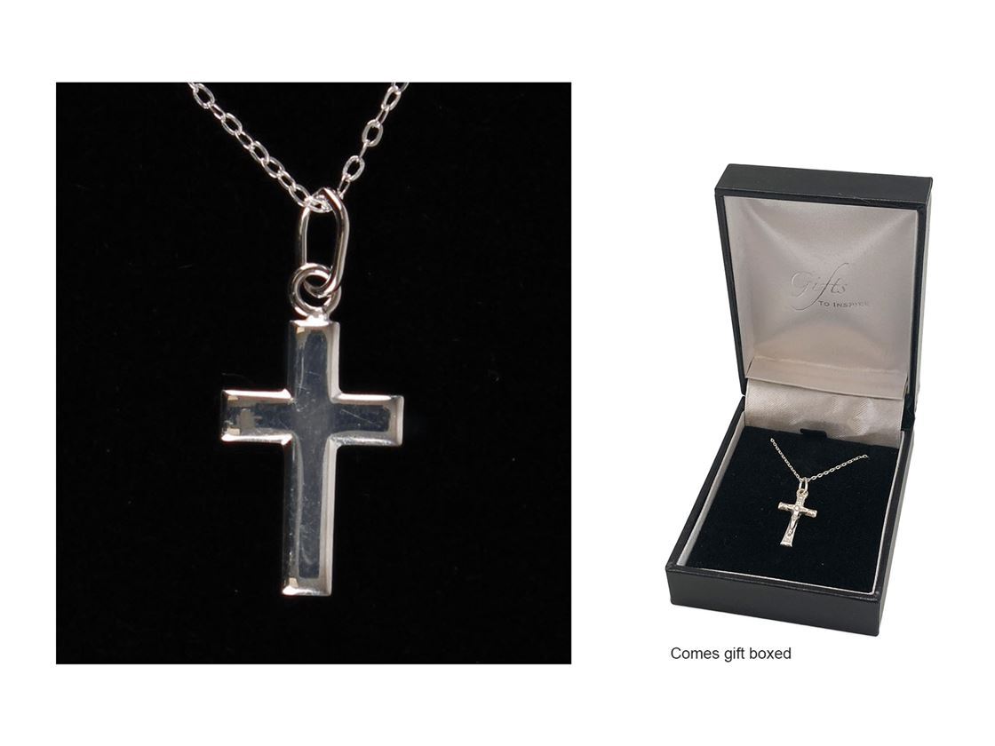 Cross & Chain Set Sterling Silver Online Christian Supplies Shop