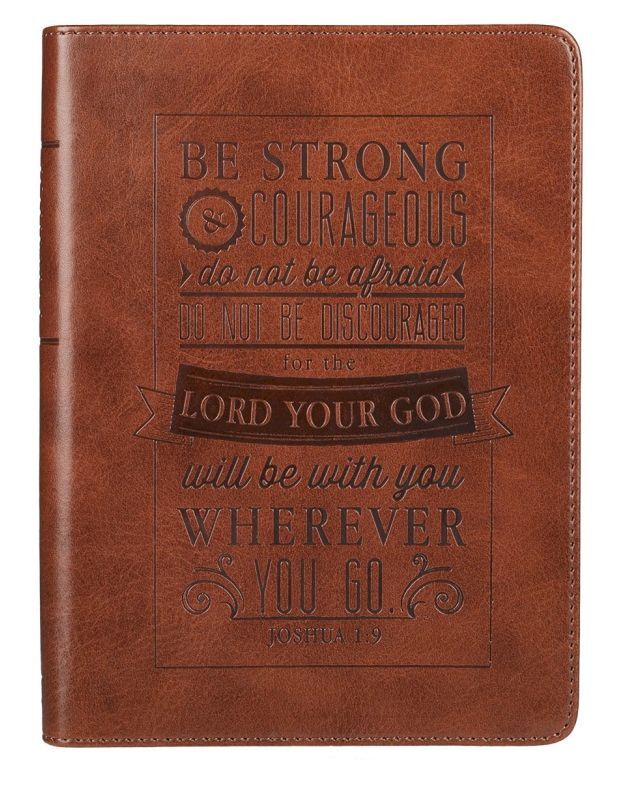 JOURNAL BE STRONG & COURAGEOUS BROWN
