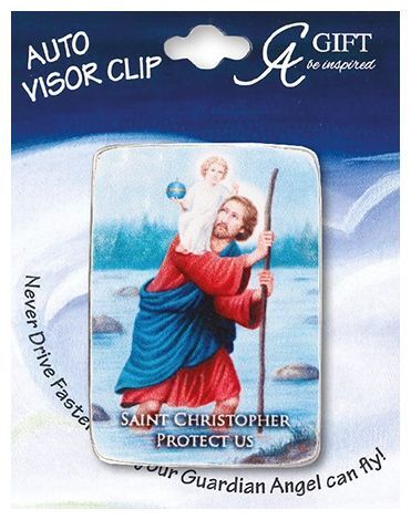 VISOR CLIP St Christopher (Colour)