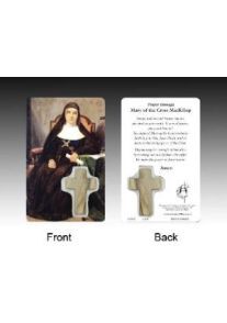 HOLY CARD LAMINATED WITH MEDAL Mary MacKillop