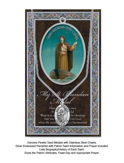 BIOGRAPHY WITH PENDANT SET ST BRENDAN