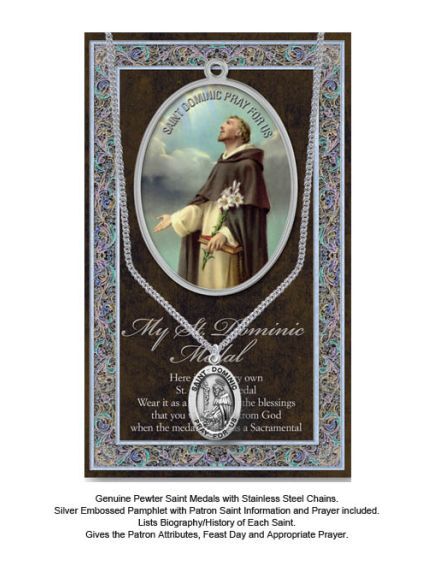 BIOGRAPHY WITH PENDANT SET ST DOMINIC