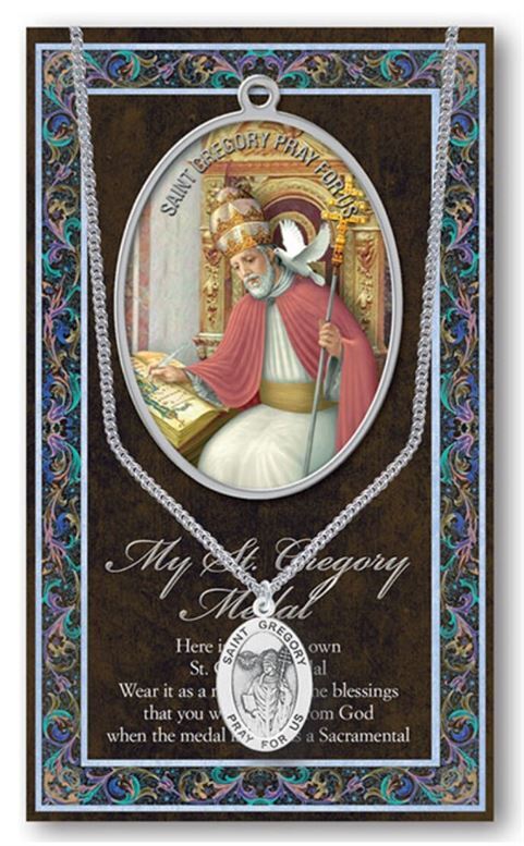BIOGRAPHY WITH PENDANT SET ST GREGORY