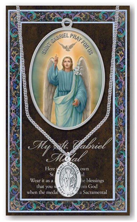 BIOGRAPHY WITH PENDANT SET ST GABRIEL