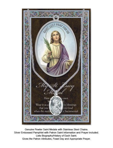 BIOGRAPHY WITH PENDANT SET ST LUCY