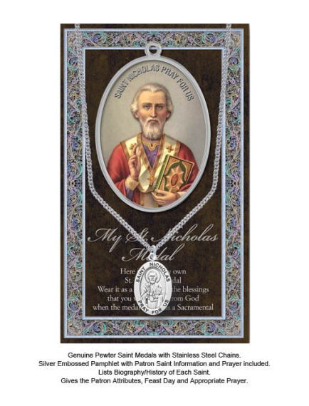 BIOGRAPHY WITH PENDANT SET ST NICHOLAS