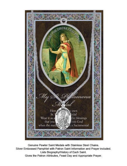 BIOGRAPHY WITH PENDANT SET ST PHILOMENA