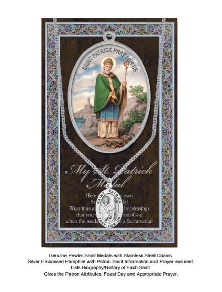 BIOGRAPHY WITH PENDANT SET ST PATRICK