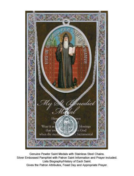 BIOGRAPHY WITH PENDANT SET ST BENEDICT