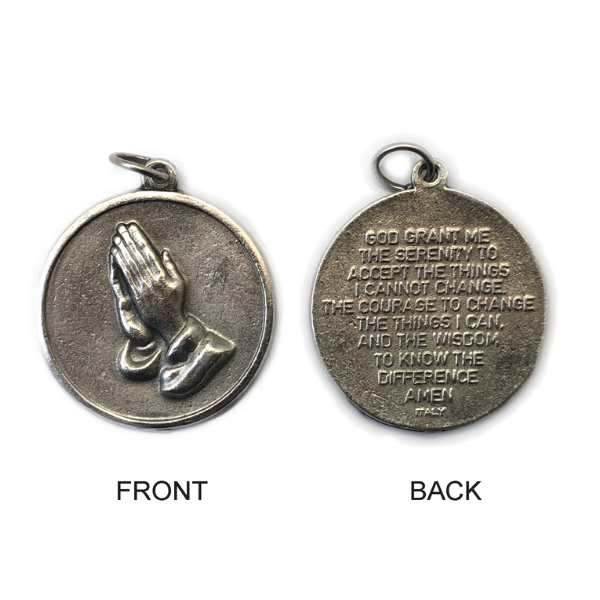 MEDAL PRAYING HANDS SERENITY 27mm - main product image