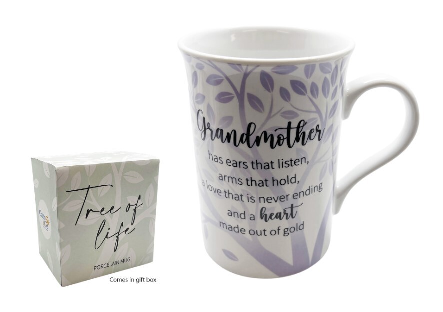 PORCELAIN MUG - TREE OF LIFE SERIES - GRANDMOTHER