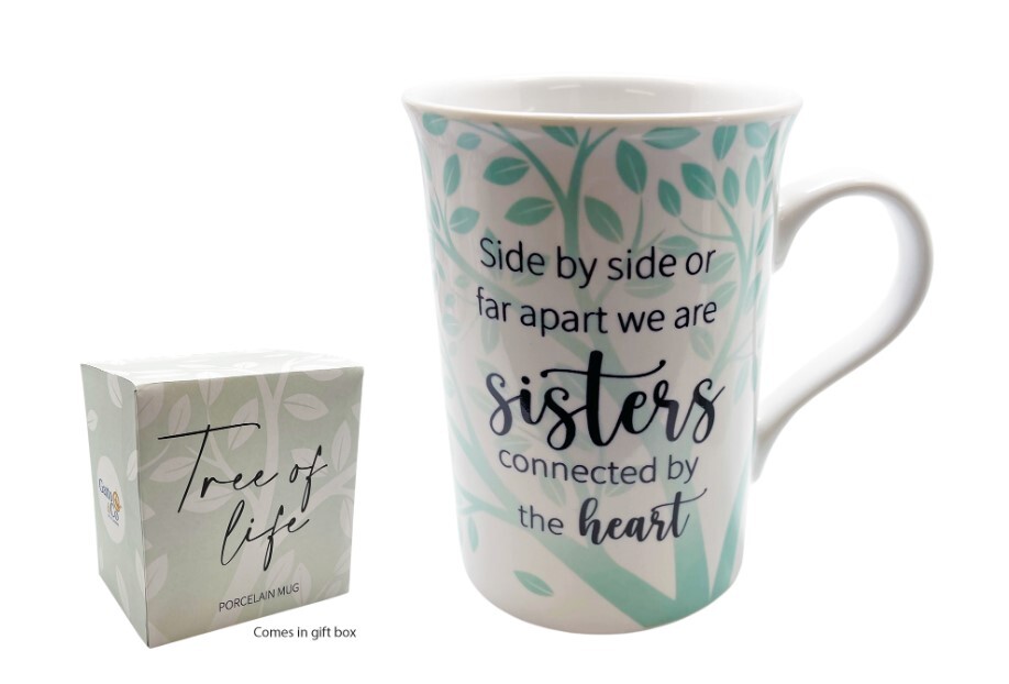 PORCELAIN MUG - TREE OF LIFE SERIES - SISTERS