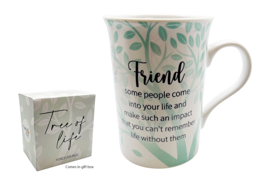 PORCELAIN MUG - TREE OF LIFE SERIES - FRIEND
