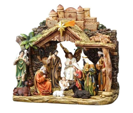 Large View NATIVITY SCENE ALL-IN-ONE 410MM  - main product image