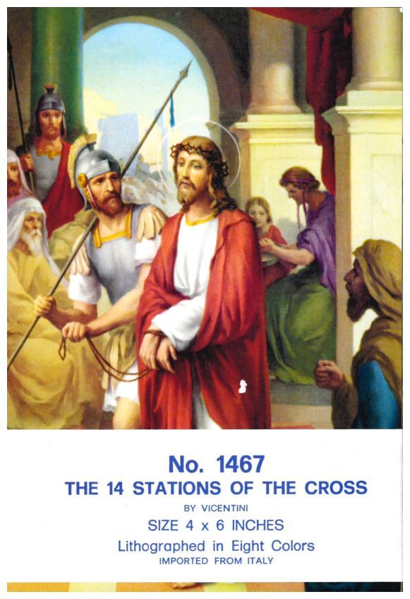 STATIONS OF THE CROSS SET PRINTS 100x 150mm (4x6") - main product image