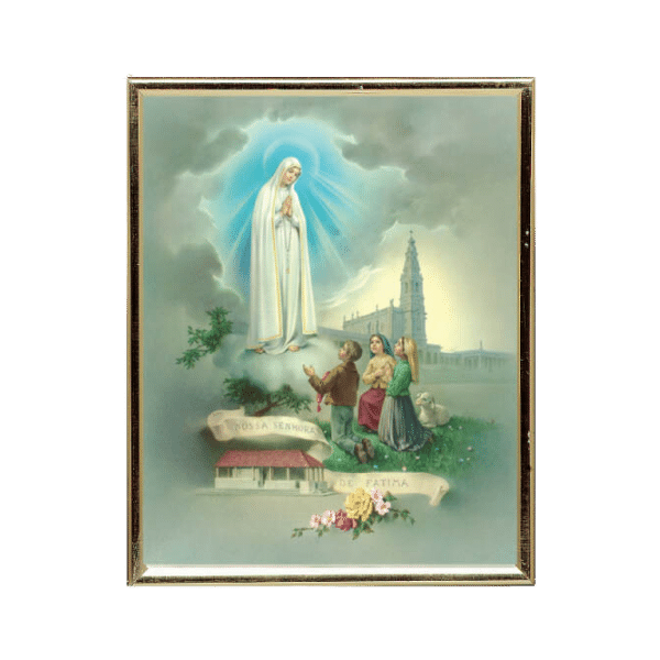 Gold Frame Our Lady Fatima | Online Christian Supplies Shop