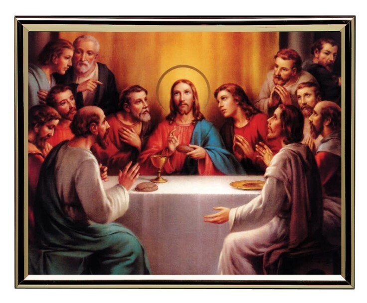 GOLD FRAME LAST SUPPER                   - main product image
