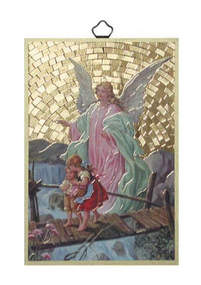 GOLD FOIL PLAQUE GUARDIAN ANGEL