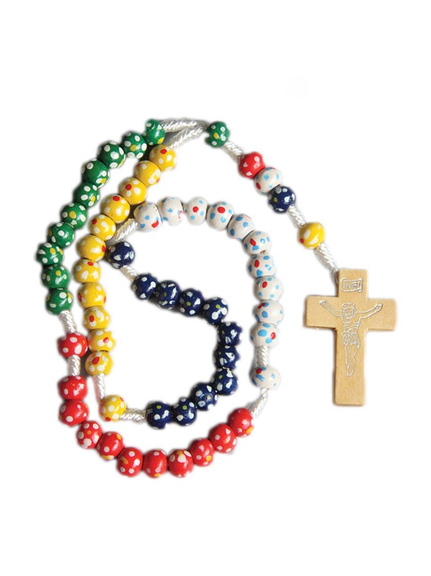 Rosary With Wood Beads Missionary Small Online Christian Supplies Shop