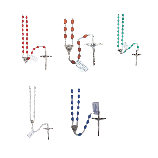 ROSARY PLASTIC CRYSTAL LOOK