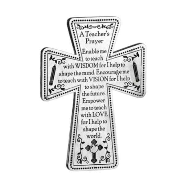 STANDING MESSAGE CROSS FOR A TEACHER   - main product image