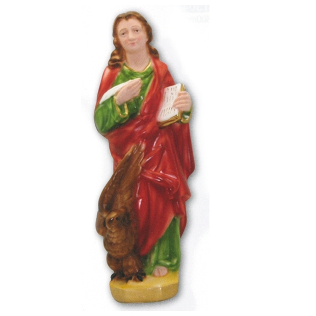 Large View STATUE PLASTER ST JOHN THE EVANGELIST 30CM - main product image