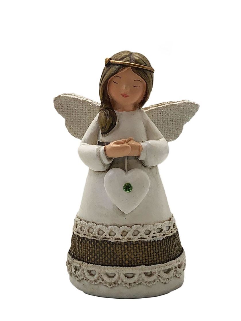 LITTLE BLESSING ANGEL BIRTH STONE - PERIDOT