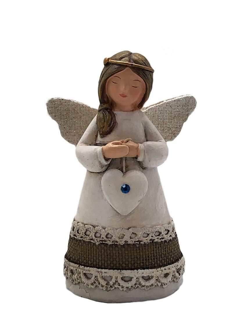 LITTLE BLESSING ANGEL BIRTH STONE - SAPPHIRE