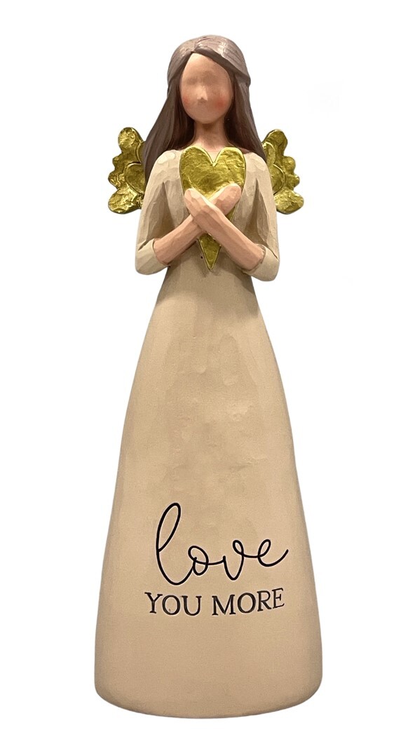 RESIN THOUGHTFUL ANGEL 200MM - LOVE