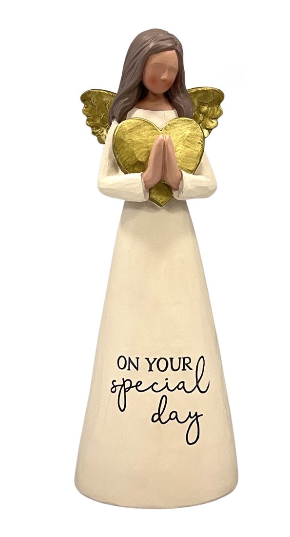 RESIN THOUGHTFUL ANGEL 200MM - SPECIAL DAY